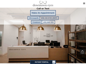 'downtowneyes.com' screenshot