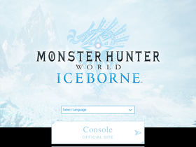 'monsterhunterworld.com' screenshot