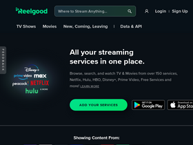 'reelgood.com' screenshot