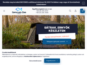 'centrumzoo.hu' screenshot