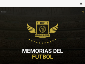 'memoriasdelfutbol.com' screenshot