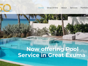 gunitepoolsbahamas.com homepage screenshot