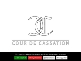 'courdecassation.fr' screenshot