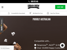 'urbanbrew.co' screenshot