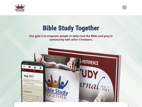 'biblestudytogether.com' screenshot