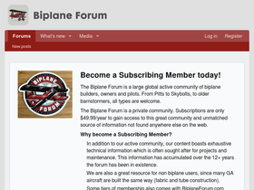 'biplaneforum.com' screenshot