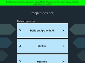 'mcpemods.org' screenshot