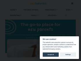 'yourbabyclub.co.uk' screenshot
