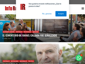 'inforegion.com.ar' screenshot