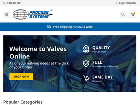 'valvesonline.com.au' screenshot