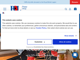 'poppyshop.org.uk' screenshot