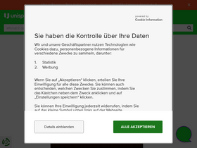 'unisportstore.de' screenshot