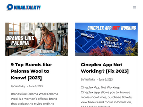 'viraltalky.com' screenshot