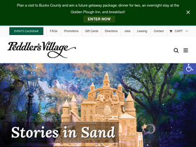 'peddlersvillage.com' screenshot