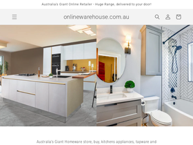 onlinewarehouse.com.au homepage screenshot