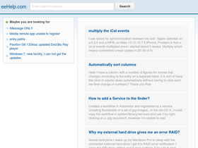 'eehelp.com' screenshot