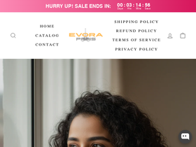 Evora Paris homepage screenshot