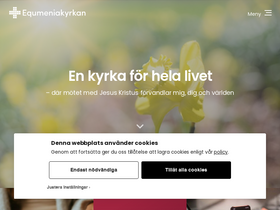'equmeniakyrkan.se' screenshot
