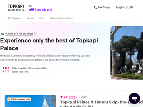 'topkapipalace-tickets.com' screenshot