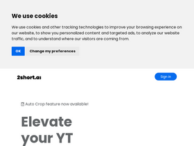 '2short.ai' screenshot