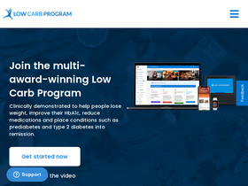 'lowcarbprogram.com' screenshot