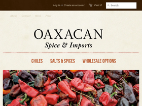 oaxacanimports.com homepage screenshot