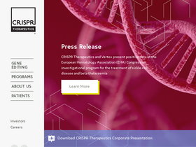 'crisprtx.com' screenshot