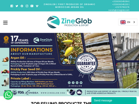 Bulk and Private Label Argan & Prickly Pear Oil, Cold-presse website screenshot