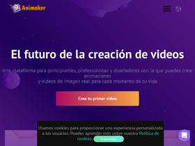 'animaker.es' screenshot