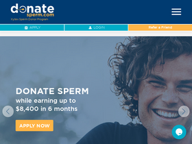 'donatesperm.com' screenshot