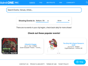 'admitone.com' screenshot