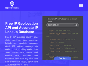 'ipgeolocation.io' screenshot