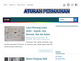 'aturanpermainan.blogspot.com' screenshot