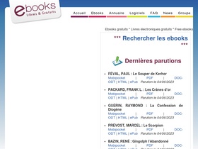 'ebooksgratuits.com' screenshot