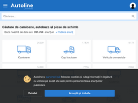 'autoline.ro' screenshot