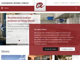 'urv.cat' screenshot