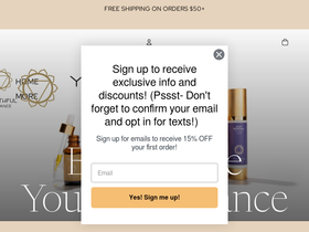 youthfulbalanceskin.com homepage screenshot