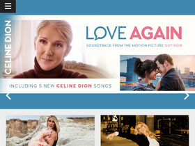 'celinedion.com' screenshot