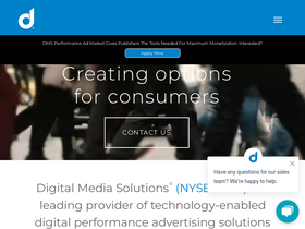 'digitalmediasolutions.com' screenshot