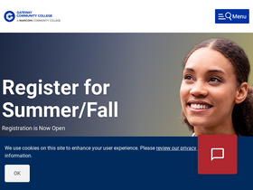 'gatewaycc.edu' screenshot