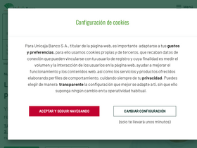 'unicaja.es' screenshot