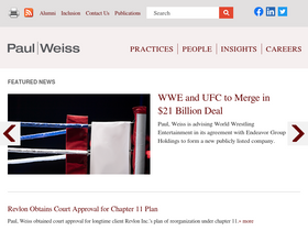 'paulweiss.com' screenshot