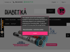 'diabetika.es' screenshot