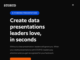 STORYD - Transform ideas into captivating presentations instantly with AI.