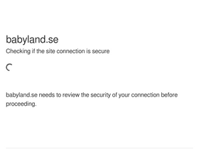 'babyland.se' screenshot