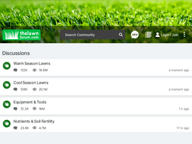 'thelawnforum.com' screenshot