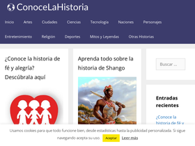'conocelahistoria.com' screenshot