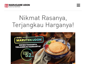 'marugameudon.co.id' screenshot