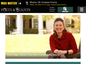 'poetsandquants.com' screenshot