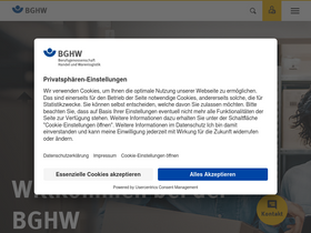 'bghw.de' screenshot
